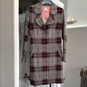 CAbi Black and Purple Blazer with Classic Lapel